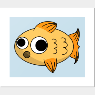 Derpy Goldfish Posters and Art